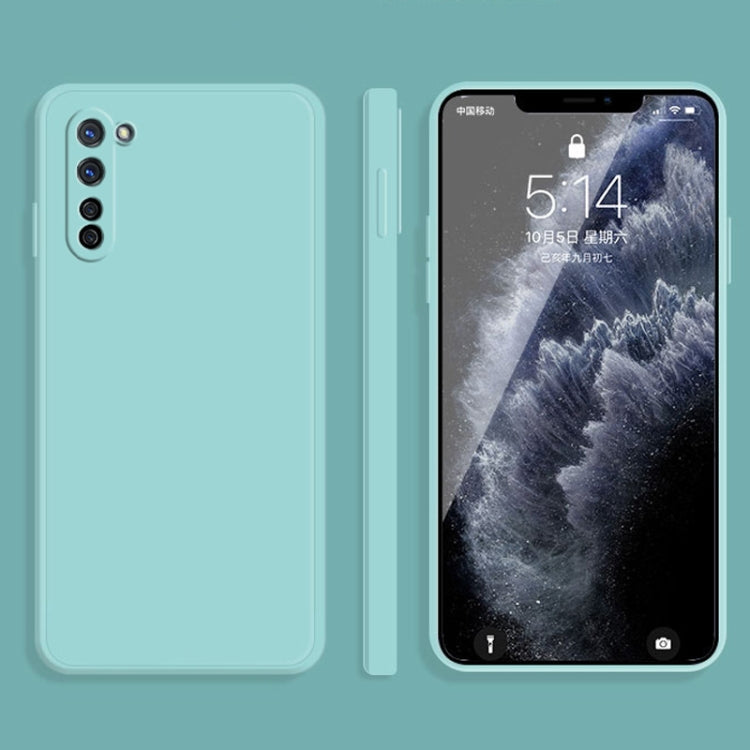 Solid Color Imitation Liquid Silicone Straight Edge Dropproof Full Coverage Protective Case, For OPPO R15, For OPPO Reno3