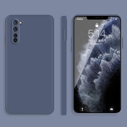 Solid Color Imitation Liquid Silicone Straight Edge Dropproof Full Coverage Protective Case, For OPPO R15, For OPPO Reno3