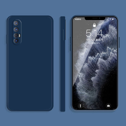 Solid Color Imitation Liquid Silicone Straight Edge Dropproof Full Coverage Protective Case, For OPPO Reno3 Pro, For OPPO Reno4 Pro