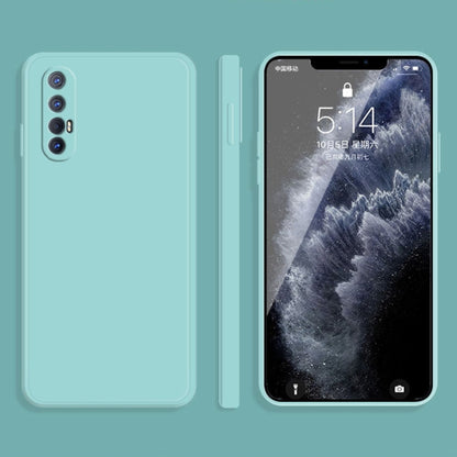 Solid Color Imitation Liquid Silicone Straight Edge Dropproof Full Coverage Protective Case, For OPPO Reno3 Pro, For OPPO Reno4 Pro