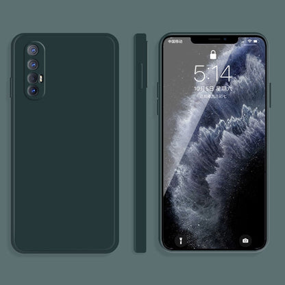 Solid Color Imitation Liquid Silicone Straight Edge Dropproof Full Coverage Protective Case, For OPPO Reno3 Pro, For OPPO Reno4 Pro