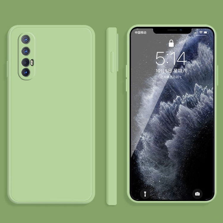 Solid Color Imitation Liquid Silicone Straight Edge Dropproof Full Coverage Protective Case, For OPPO Reno3 Pro, For OPPO Reno4 Pro