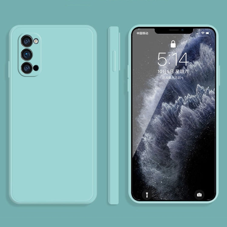 Solid Color Imitation Liquid Silicone Straight Edge Dropproof Full Coverage Protective Case, For OPPO Reno3 Pro, For OPPO Reno4 Pro