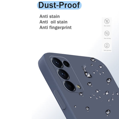 Solid Color Imitation Liquid Silicone Straight Edge Dropproof Full Coverage Protective Case, For OPPO Reno5 Pro, For OPPO Reno5 Pro+