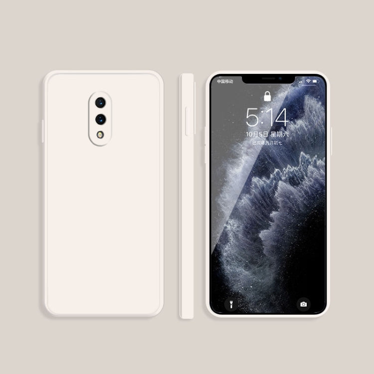 Solid Color Imitation Liquid Silicone Straight Edge Dropproof Full Coverage Protective Case, For OnePlus 7, For OnePlus 7 Pro
