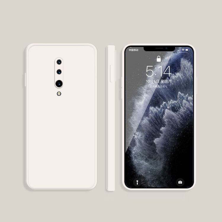Solid Color Imitation Liquid Silicone Straight Edge Dropproof Full Coverage Protective Case, For OnePlus 7, For OnePlus 7 Pro