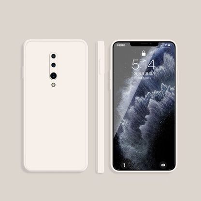 Solid Color Imitation Liquid Silicone Straight Edge Dropproof Full Coverage Protective Case, For OnePlus 7, For OnePlus 7 Pro