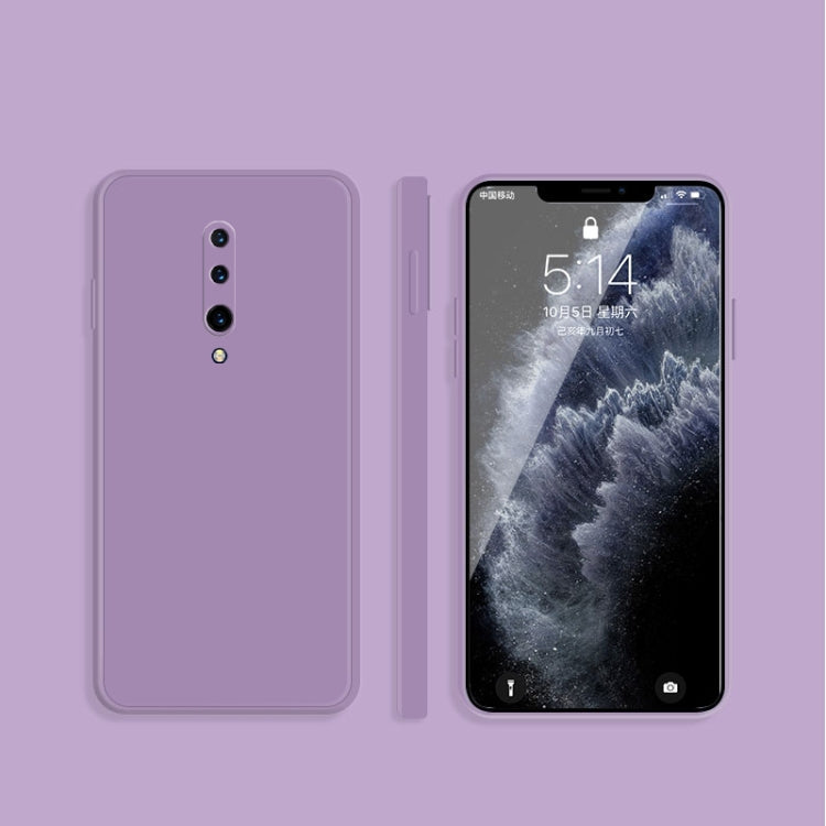 Solid Color Imitation Liquid Silicone Straight Edge Dropproof Full Coverage Protective Case, For OnePlus 7, For OnePlus 7 Pro