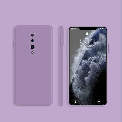 Solid Color Imitation Liquid Silicone Straight Edge Dropproof Full Coverage Protective Case, For OnePlus 7, For OnePlus 7 Pro