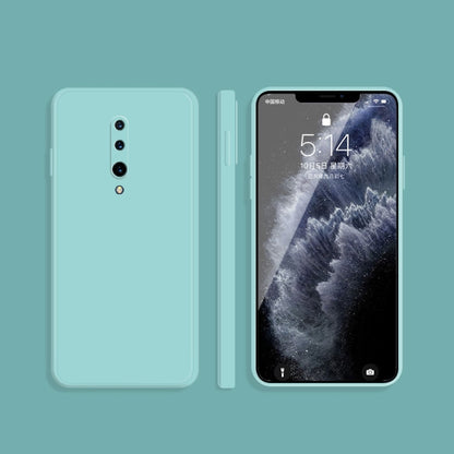 Solid Color Imitation Liquid Silicone Straight Edge Dropproof Full Coverage Protective Case, For OnePlus 7, For OnePlus 7 Pro
