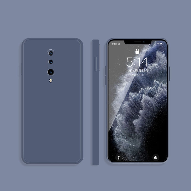 Solid Color Imitation Liquid Silicone Straight Edge Dropproof Full Coverage Protective Case, For OnePlus 7, For OnePlus 7 Pro