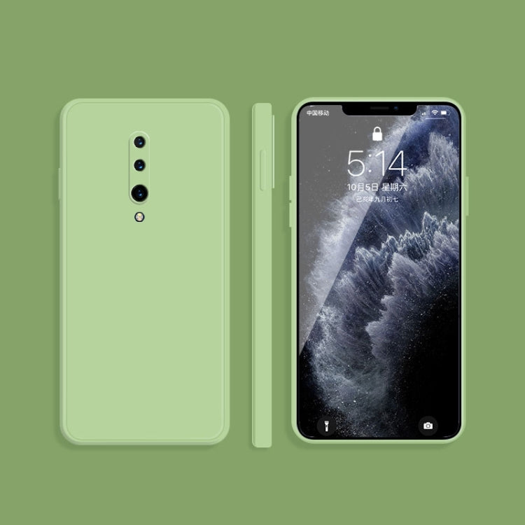 Solid Color Imitation Liquid Silicone Straight Edge Dropproof Full Coverage Protective Case, For OnePlus 7, For OnePlus 7 Pro