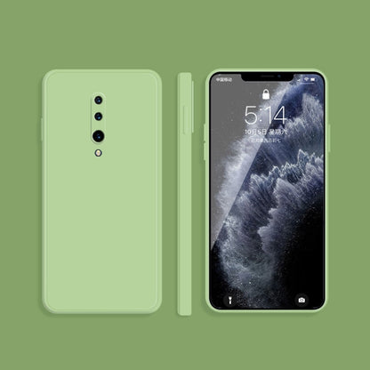 Solid Color Imitation Liquid Silicone Straight Edge Dropproof Full Coverage Protective Case, For OnePlus 7, For OnePlus 7 Pro