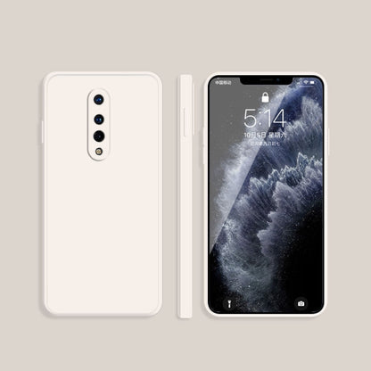 Solid Color Imitation Liquid Silicone Straight Edge Dropproof Full Coverage Protective Case, For OnePlus 8, For OnePlus 8 Pro
