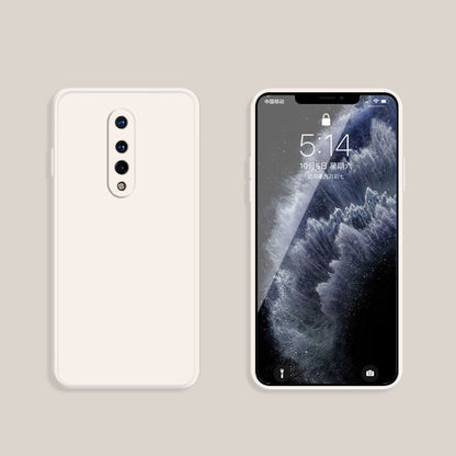 Solid Color Imitation Liquid Silicone Straight Edge Dropproof Full Coverage Protective Case, For OnePlus 8, For OnePlus 8 Pro