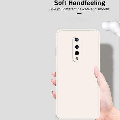 Solid Color Imitation Liquid Silicone Straight Edge Dropproof Full Coverage Protective Case, For OnePlus 8, For OnePlus 8 Pro