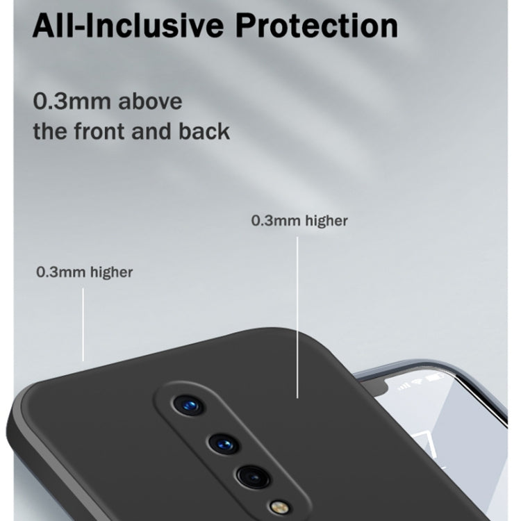 Solid Color Imitation Liquid Silicone Straight Edge Dropproof Full Coverage Protective Case, For OnePlus 8, For OnePlus 8 Pro
