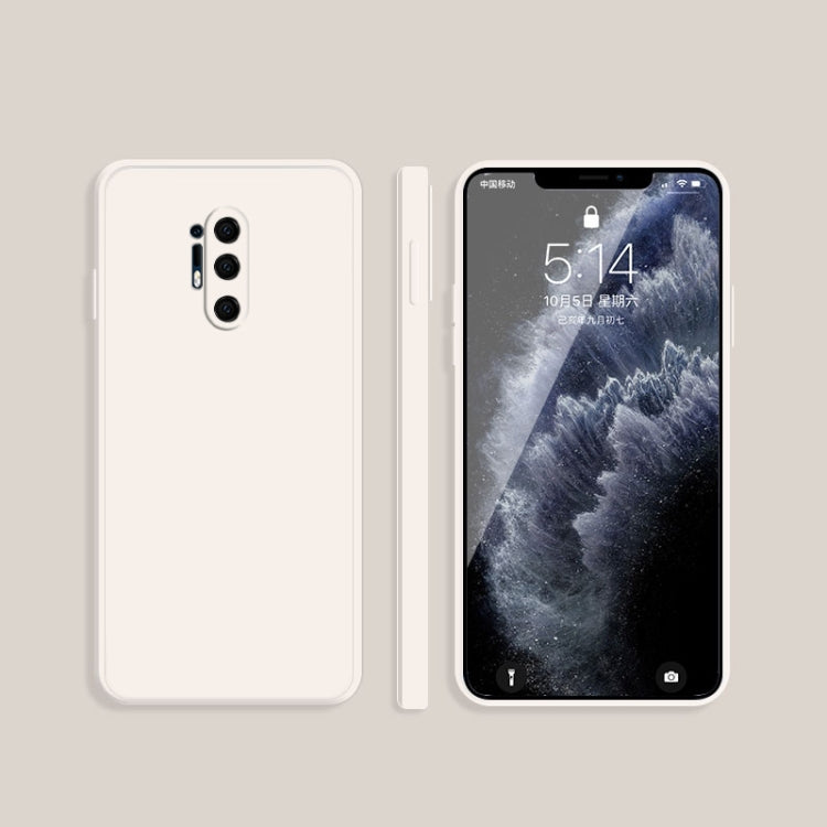Solid Color Imitation Liquid Silicone Straight Edge Dropproof Full Coverage Protective Case, For OnePlus 8, For OnePlus 8 Pro