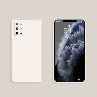 Solid Color Imitation Liquid Silicone Straight Edge Dropproof Full Coverage Protective Case, For OnePlus 8T, For OnePlus 9