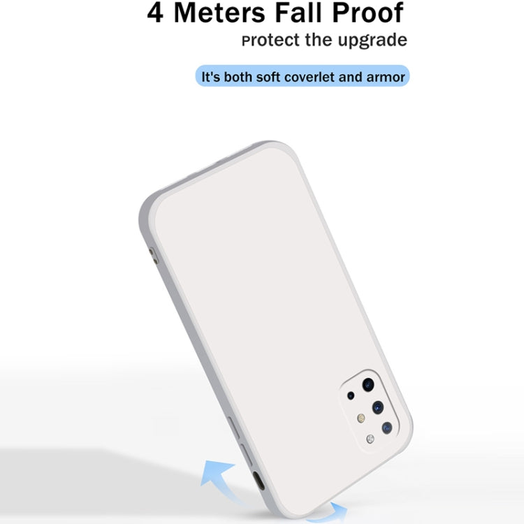 Solid Color Imitation Liquid Silicone Straight Edge Dropproof Full Coverage Protective Case, For OnePlus 8T, For OnePlus 9