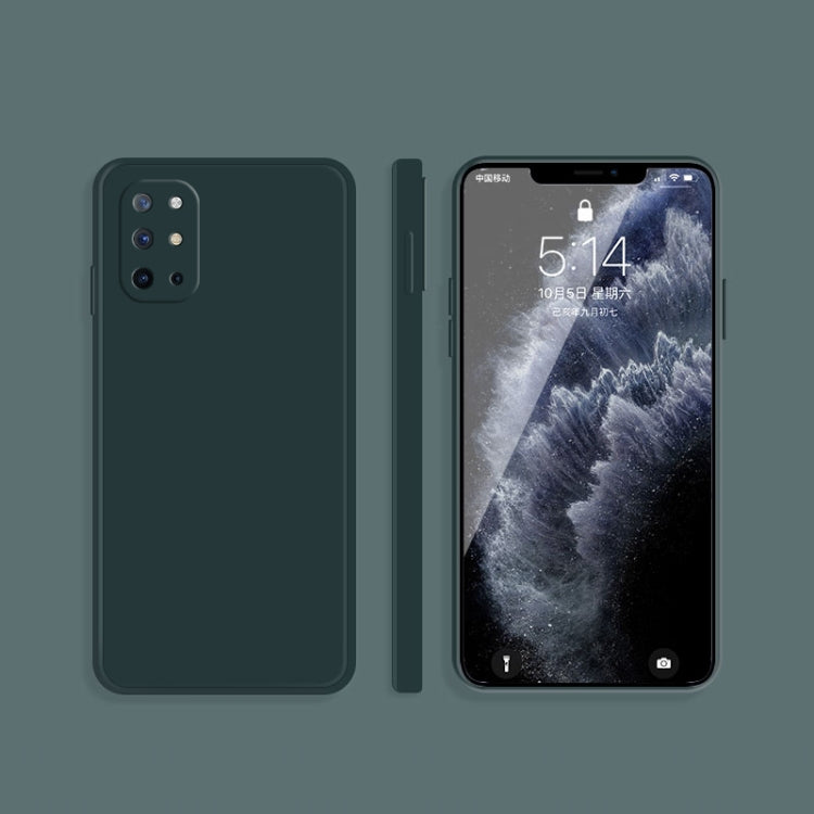 Solid Color Imitation Liquid Silicone Straight Edge Dropproof Full Coverage Protective Case, For OnePlus 8T, For OnePlus 9