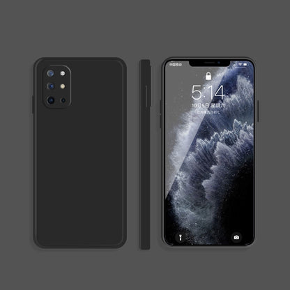 Solid Color Imitation Liquid Silicone Straight Edge Dropproof Full Coverage Protective Case, For OnePlus 8T, For OnePlus 9