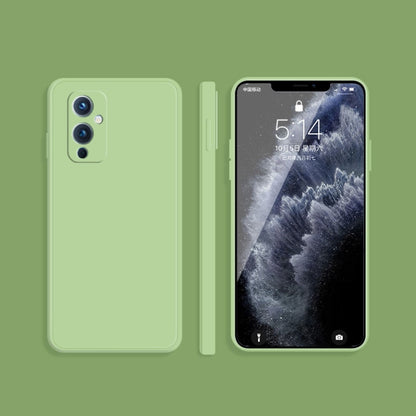 Solid Color Imitation Liquid Silicone Straight Edge Dropproof Full Coverage Protective Case, For OnePlus 8T, For OnePlus 9
