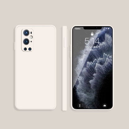 Solid Color Imitation Liquid Silicone Straight Edge Dropproof Full Coverage Protective Case, For OnePlus 9 Pro
