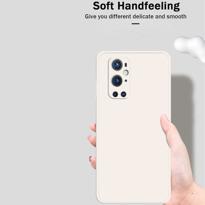 Solid Color Imitation Liquid Silicone Straight Edge Dropproof Full Coverage Protective Case, For OnePlus 9 Pro