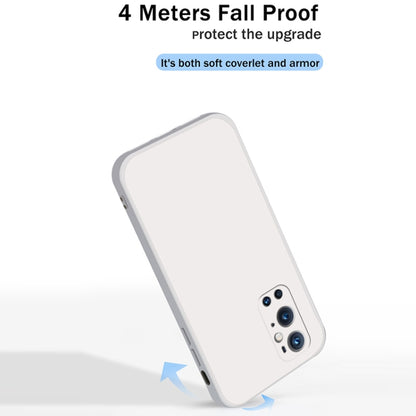 Solid Color Imitation Liquid Silicone Straight Edge Dropproof Full Coverage Protective Case, For OnePlus 9 Pro