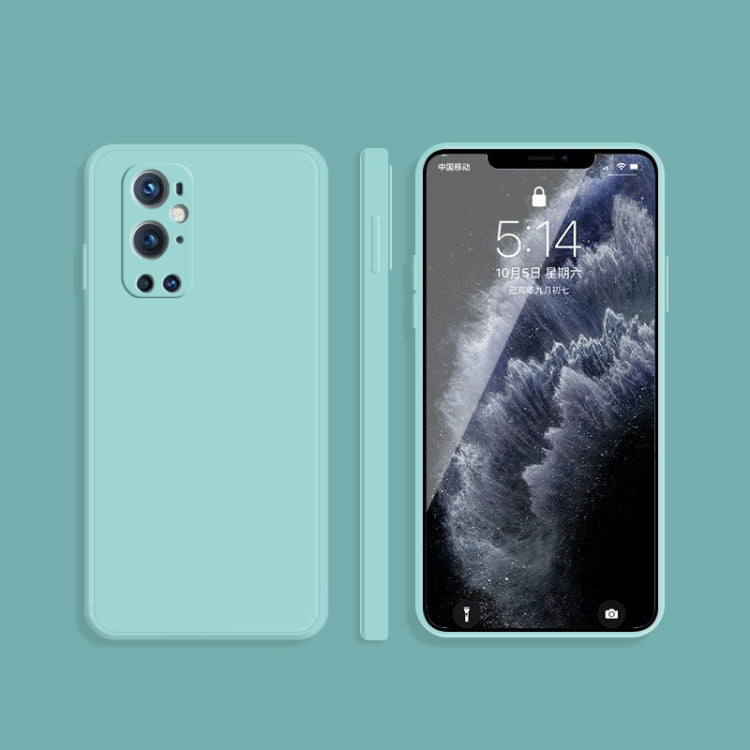 Solid Color Imitation Liquid Silicone Straight Edge Dropproof Full Coverage Protective Case, For OnePlus 9 Pro