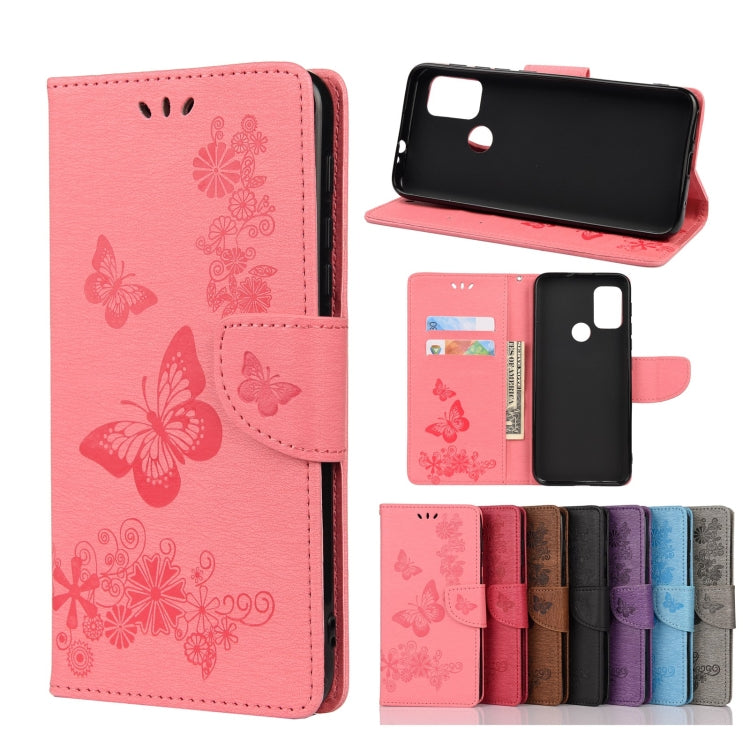 Butterflies Embossing Horizontal Flip Leather Case with Holder & Card Slots & Wallet, For Motorola Moto G30, For Nokia 5.4, For Xiaomi Redmi Note 10 Pro