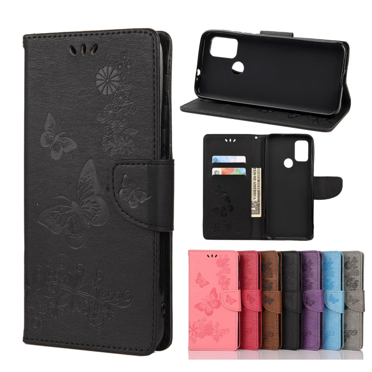 Butterflies Embossing Horizontal Flip Leather Case with Holder & Card Slots & Wallet, For Motorola Moto G30, For Nokia 5.4, For Xiaomi Redmi Note 10 Pro