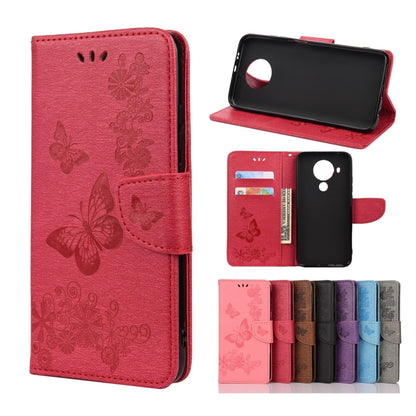 Butterflies Embossing Horizontal Flip Leather Case with Holder & Card Slots & Wallet, For Motorola Moto G30, For Nokia 5.4, For Xiaomi Redmi Note 10 Pro