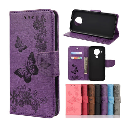 Butterflies Embossing Horizontal Flip Leather Case with Holder & Card Slots & Wallet, For Motorola Moto G30, For Nokia 5.4, For Xiaomi Redmi Note 10 Pro