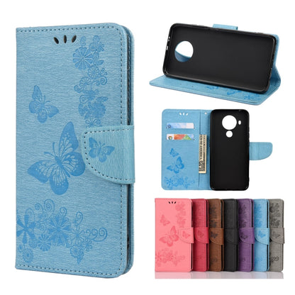 Butterflies Embossing Horizontal Flip Leather Case with Holder & Card Slots & Wallet, For Motorola Moto G30, For Nokia 5.4, For Xiaomi Redmi Note 10 Pro