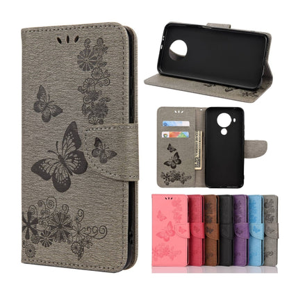 Butterflies Embossing Horizontal Flip Leather Case with Holder & Card Slots & Wallet, For Motorola Moto G30, For Nokia 5.4, For Xiaomi Redmi Note 10 Pro