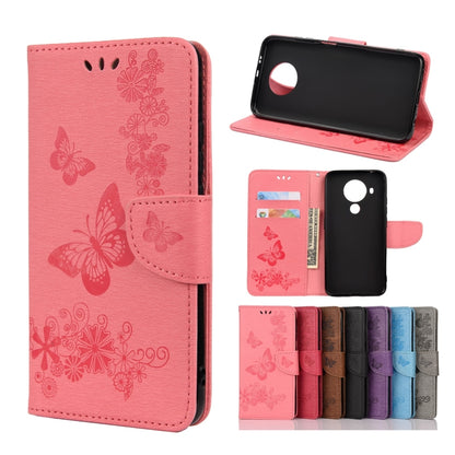 Butterflies Embossing Horizontal Flip Leather Case with Holder & Card Slots & Wallet, For Motorola Moto G30, For Nokia 5.4, For Xiaomi Redmi Note 10 Pro