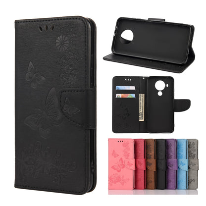 Butterflies Embossing Horizontal Flip Leather Case with Holder & Card Slots & Wallet, For Motorola Moto G30, For Nokia 5.4, For Xiaomi Redmi Note 10 Pro