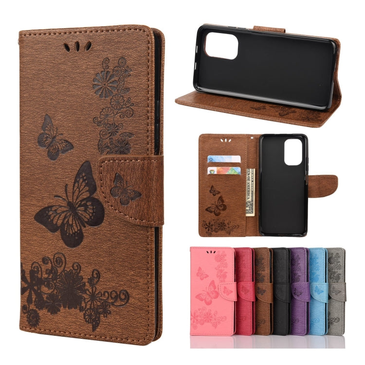 Butterflies Embossing Horizontal Flip Leather Case with Holder & Card Slots & Wallet, For Motorola Moto G30, For Nokia 5.4, For Xiaomi Redmi Note 10 Pro