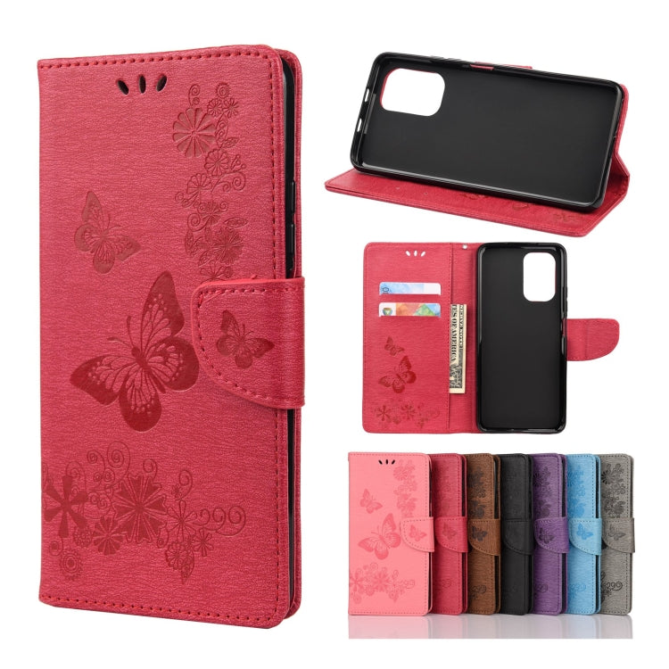 Butterflies Embossing Horizontal Flip Leather Case with Holder & Card Slots & Wallet, For Motorola Moto G30, For Nokia 5.4, For Xiaomi Redmi Note 10 Pro