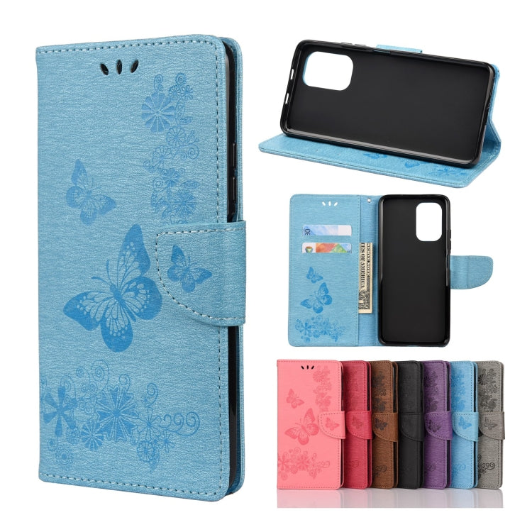 Butterflies Embossing Horizontal Flip Leather Case with Holder & Card Slots & Wallet, For Motorola Moto G30, For Nokia 5.4, For Xiaomi Redmi Note 10 Pro