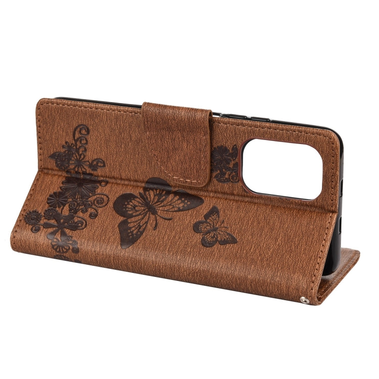 Butterflies Embossing Horizontal Flip Leather Case with Holder & Card Slots & Wallet, For Xiaomi Redmi Note 10 5G, For Xiaomi Redmi Note 10, For Xiaomi Poco F3