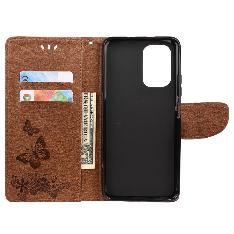 Butterflies Embossing Horizontal Flip Leather Case with Holder & Card Slots & Wallet, For Xiaomi Redmi Note 10S
