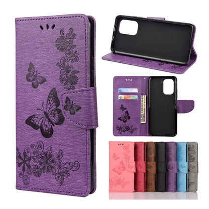 Butterflies Embossing Horizontal Flip Leather Case with Holder & Card Slots & Wallet, For Xiaomi Redmi Note 10S