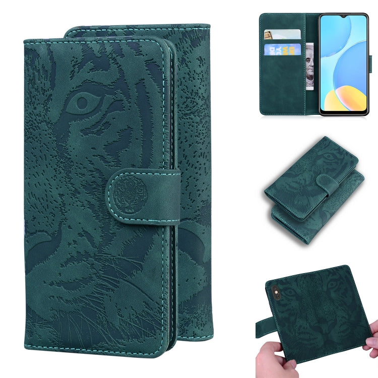 Tiger Embossing Pattern Horizontal Flip Leather Case with Holder & Card Slots & Wallet, For OPPO A15 / A15S, For OPPO A55 5G / A54 4G, For OPPO Realme V11 5G, For OPPO A74 4G / F19 4G