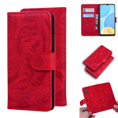 Tiger Embossing Pattern Horizontal Flip Leather Case with Holder & Card Slots & Wallet, For OPPO A15 / A15S, For OPPO A55 5G / A54 4G, For OPPO Realme V11 5G, For OPPO A74 4G / F19 4G