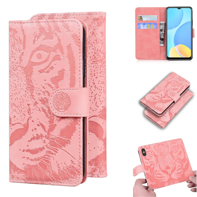 Tiger Embossing Pattern Horizontal Flip Leather Case with Holder & Card Slots & Wallet, For OPPO A15 / A15S, For OPPO A55 5G / A54 4G, For OPPO Realme V11 5G, For OPPO A74 4G / F19 4G