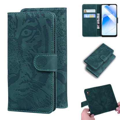Tiger Embossing Pattern Horizontal Flip Leather Case with Holder & Card Slots & Wallet, For OPPO A15 / A15S, For OPPO A55 5G / A54 4G, For OPPO Realme V11 5G, For OPPO A74 4G / F19 4G