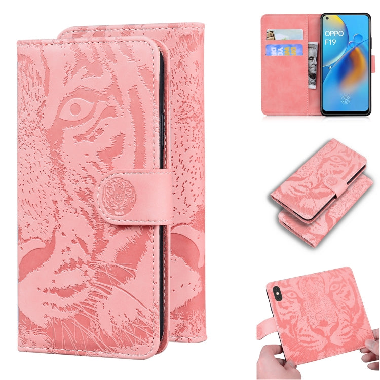 Tiger Embossing Pattern Horizontal Flip Leather Case with Holder & Card Slots & Wallet, For OPPO A15 / A15S, For OPPO A55 5G / A54 4G, For OPPO Realme V11 5G, For OPPO A74 4G / F19 4G